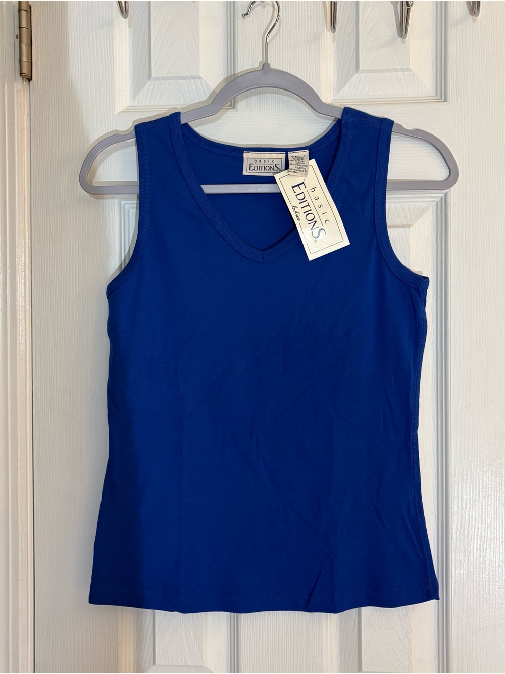 Vintage Kmart, dead stock, blue rib, tank top NWT tank 90 size small